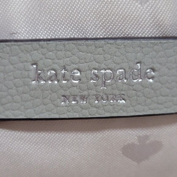 Kate Spade Lt Grey Purse Backpack Style w/ Adjustable Straps